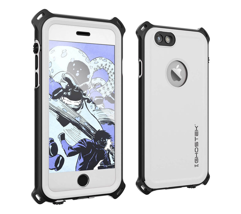 iPhone 6S/6 Waterproof Case, Ghostek® Nautical White Series| Underwater | Aluminum Frame | Ultra Fit (Color in image: White)