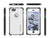iPhone 6S/6 Waterproof Case, Ghostek® Nautical White Series| Underwater | Aluminum Frame | Ultra Fit (Color in image: Black)