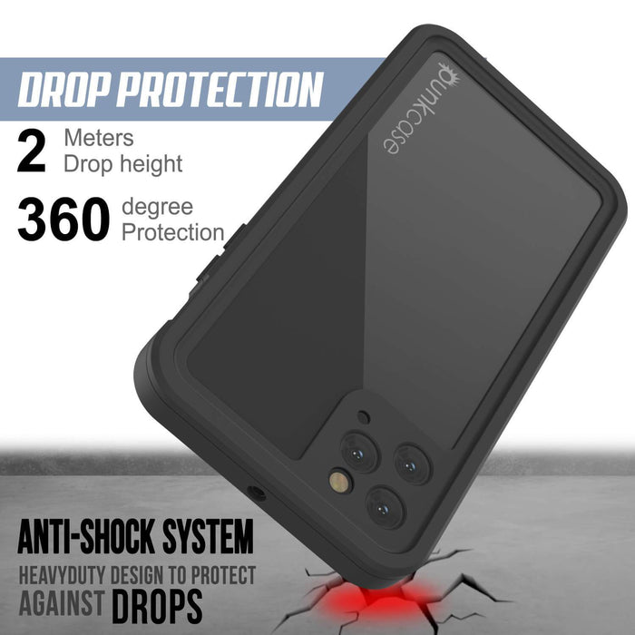 iPhone 11 Pro Waterproof IP68 Case, Punkcase [Black] [StudStar Series] [Slim Fit] (Color in image: light green)