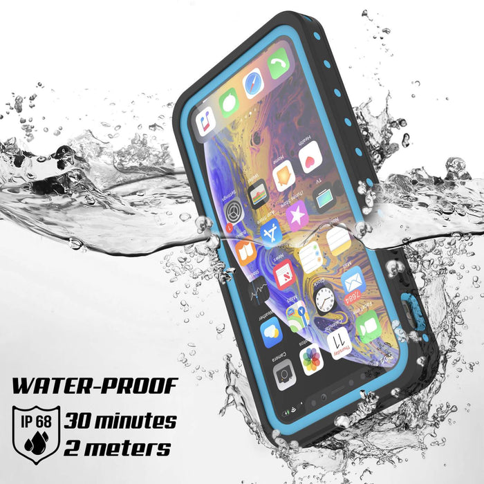 iPhone 11 Pro Max Waterproof IP68 Case, Punkcase [Light blue] [StudStar Series] [Slim Fit] [Dirtproof] (Color in image: light green)