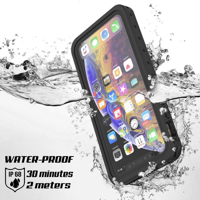 iPhone 11 Pro Waterproof IP68 Case, Punkcase [Clear] [StudStar Series] [Slim Fit] [Dirtproof] (Color in image: white)