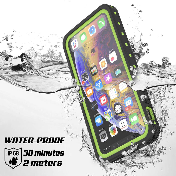 iPhone 11 Pro Max Waterproof IP68 Case, Punkcase [Light green] [StudStar Series] [Slim Fit] [Dirtproof] (Color in image: purple)