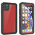 iPhone 11 Pro Waterproof IP68 Case, Punkcase [Red] [StudStar Series] [Slim Fit] (Color in image: red)