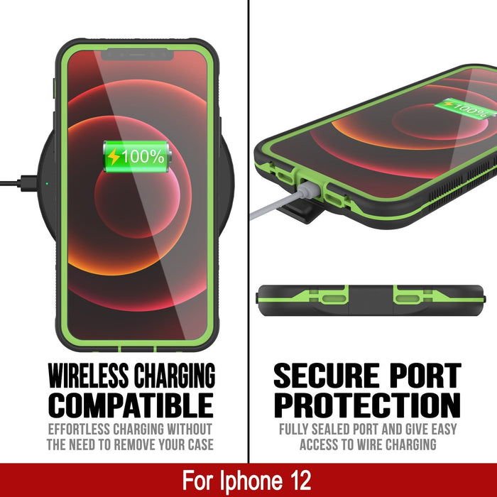 WIRELESS CHARGING SECURE PORT COMPATIBLE PROTECTION EFFORTLESS CHARGING WITHOUT FULLY SEALED PORT AND GIVE EASY THE NEED TO REMOVE YOUR CASE ACCESS TO WIRE CHARGING For Iphone 12 