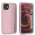 Punkcase iPhone 13 Waterproof Case [Aqua Series] Armor Cover [Pink] (Color in image: Pink)