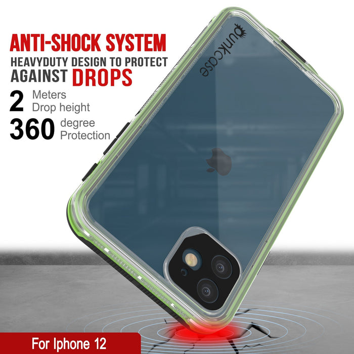 ANTI-SHOCK AGAINST DROPS Protection #7 For Iphone 1200 (Color in image: Clear Pink)
