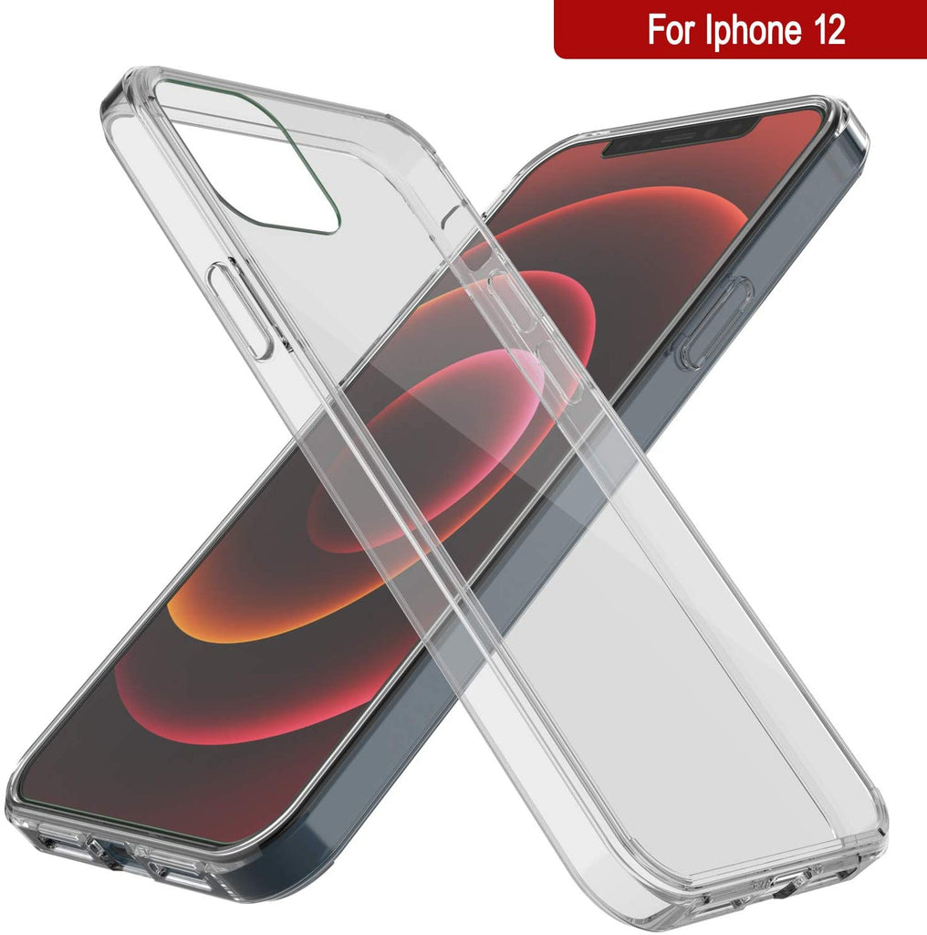 iPhone 12 Case Punkcase® LUCID 2.0 Clear Series Series w/ PUNK SHIELD Screen Protector | Ultra Fit (Color in image: black)
