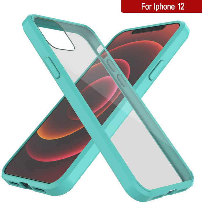 iPhone 12 Case Punkcase® LUCID 2.0 Teal Series w/ PUNK SHIELD Screen Protector | Ultra Fit (Color in image: purple)