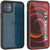 iPhone 12  Waterproof Case, Punkcase [Extreme Series] Armor Cover W/ Built In Screen Protector [Red] (Color in image: Teal)