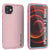Punkcase iPhone 13 Mini Waterproof Case [Aqua Series] Armor Cover [Pink] (Color in image: Pink)