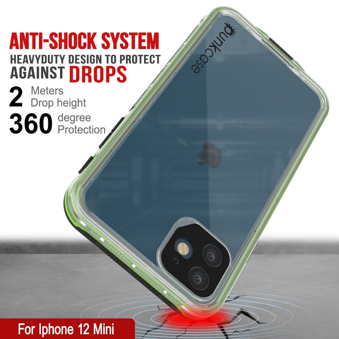 ANTI-SHOCK AGAINST DROPS Protection #7 For Iphone 12 Mini  (Color in image: Clear Pink)