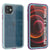 Punkcase iPhone 13 Mini Waterproof Case [Aqua Series] Armor Cover [Clear Blue] [Clear Back] (Color in image: Clear Blue)