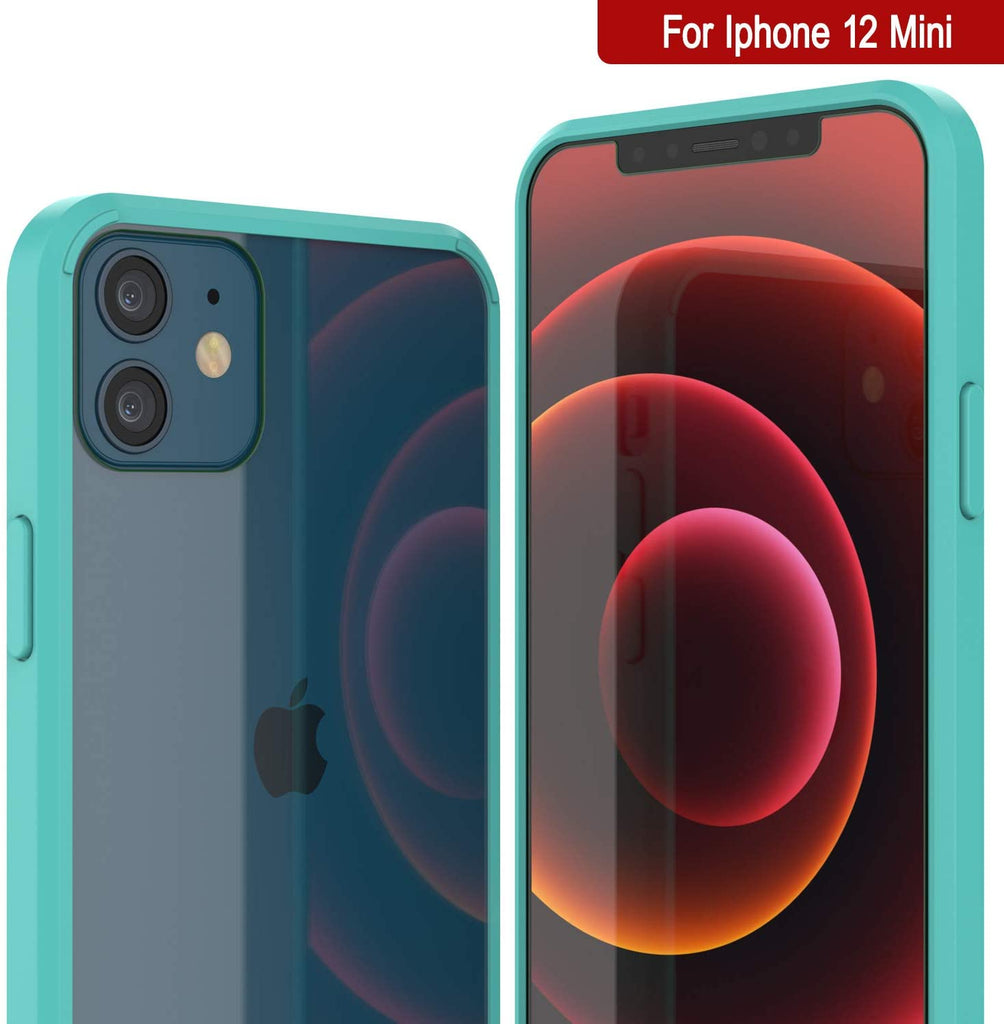 iPhone 12 Mini Case Punkcase® LUCID 2.0 Teal Series w/ PUNK SHIELD Screen Protector | Ultra Fit (Color in image: crystal pink)