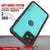 iPhone 12 Mini Waterproof IP68 Case, Punkcase [Teal] [StudStar Series] [Slim Fit] (Color in image: White)