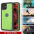 iPhone 12 Mini Waterproof IP68 Case, Punkcase [Light green] [StudStar Series] [Slim Fit] [Dirtproof] (Color in image: Black)