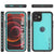 iPhone 12 Mini Waterproof IP68 Case, Punkcase [Teal] [StudStar Series] [Slim Fit] (Color in image: Black)