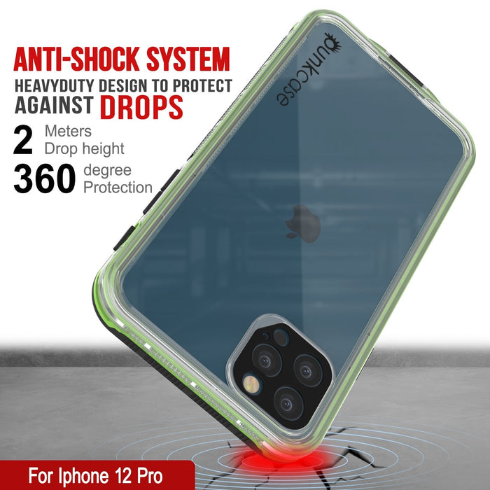 ANTI-SHOCK AGAINST DROPS Protection #7 For Iphone 12 Pro  (Color in image: Clear Pink)