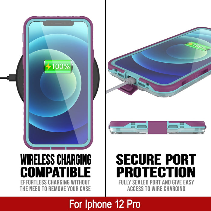  WIRELESS CHARGING SECURE PORT COMPATIBLE PROTECTION EFFORTLESS CHARGING WITHOUT FULLY SEALED PORT AND GIVE EASY THE NEED TO REMOVE YOUR CASE ACCESS TO WIRE CHARGING For Iphone 12 Pro 