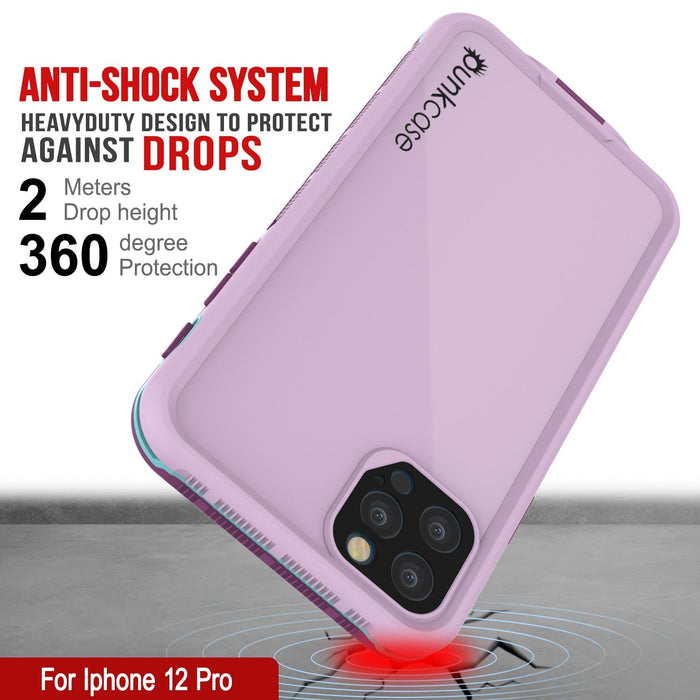 ANTI-SHOCK SYSTEM HEAVYDUTY DESIGN TO PROTECT AGAINST DROPS Meters Drop height 36 Preecton (Color in image: Pink)