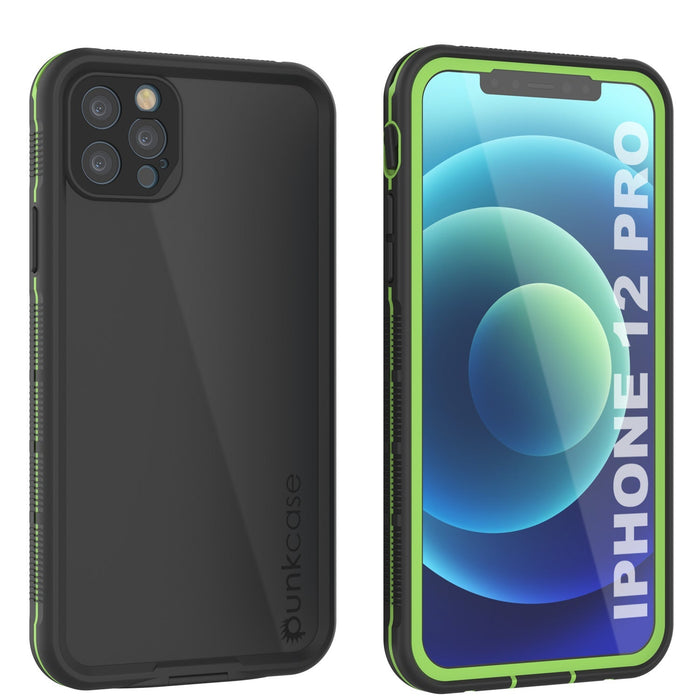 Punkcase iPhone 13 Pro Waterproof Case [Aqua Series] Armor Cover [Black] (Color in image: Black)