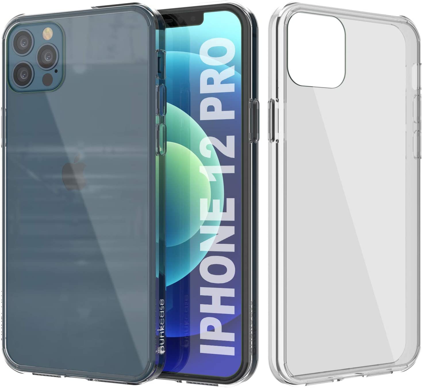iPhone 12 Pro Case Punkcase® LUCID 2.0 Clear Series Series w/ SHIELD Screen Protector | Ultra Fit (Color in image: clear)
