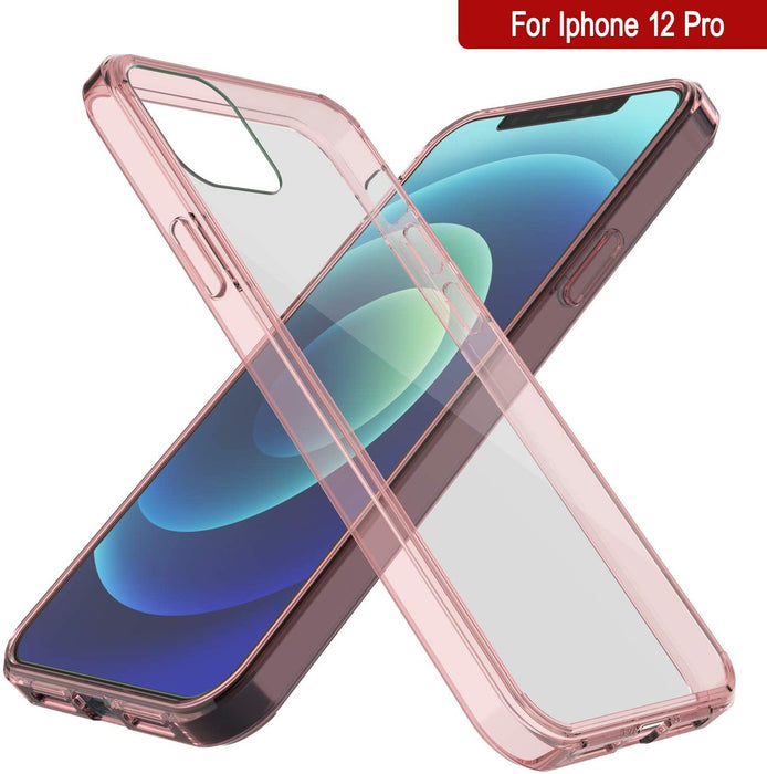 iPhone 12 Pro Case Punkcase® LUCID 2.0 Crystal Pink Series w/ SHIELD Screen Protector | Ultra Fit (Color in image: teal)