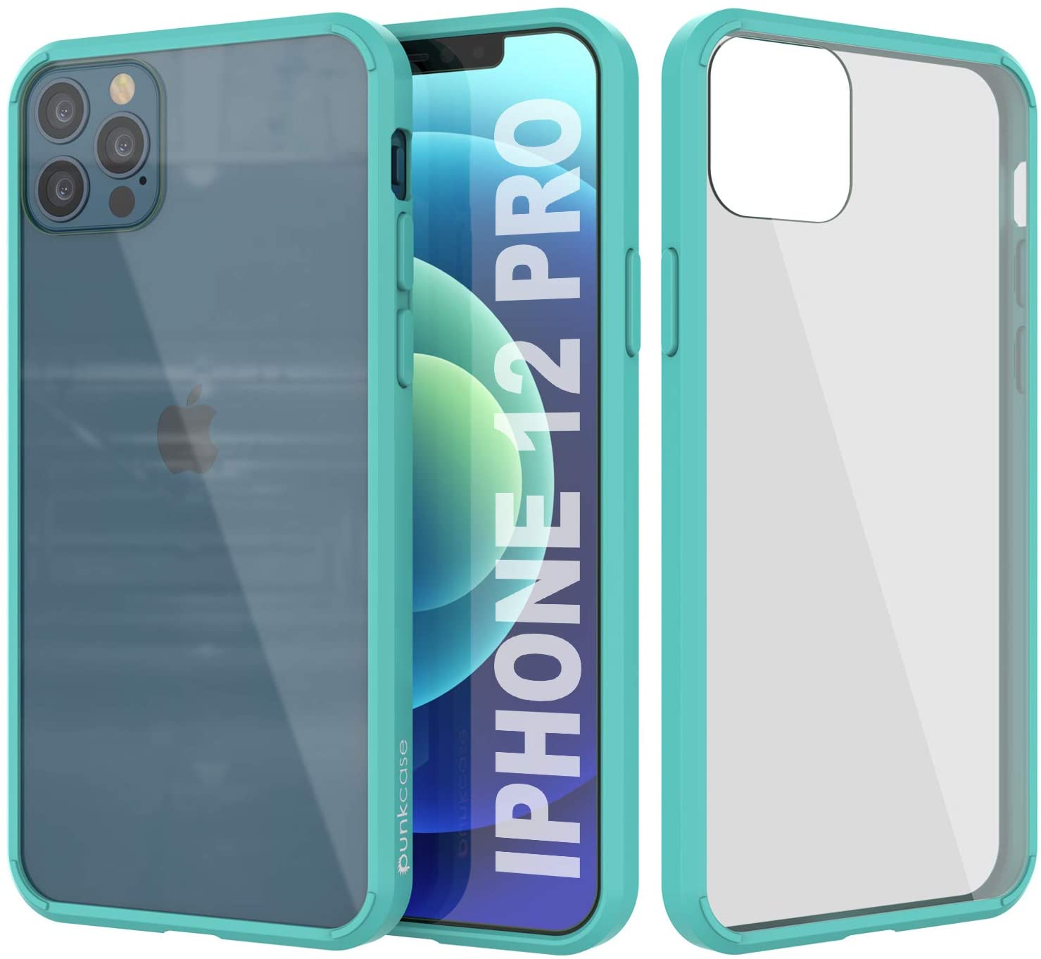 iPhone 12 Pro Case Punkcase® LUCID 2.0 Teal Series w/ PUNK SHIELD Screen Protector | Ultra Fit (Color in image: teal)