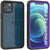 iPhone 12 Pro Waterproof Case, Punkcase [Extreme Series] Armor Cover W/ Built In Screen Protector [Purple] (Color in image: Purple)