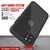 iPhone 12 Pro Max Waterproof IP68 Case, Punkcase [Black] [StudStar Series] [Slim Fit] (Color in image: Teal)