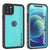 iPhone 12 Pro Max Waterproof IP68 Case, Punkcase [Teal] [StudStar Series] [Slim Fit] (Color in image: Teal)