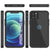 iPhone 12 Pro Max Waterproof IP68 Case, Punkcase [Black] [StudStar Series] [Slim Fit] (Color in image: Pink)