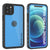 iPhone 12 Pro Max Waterproof IP68 Case, Punkcase [Light blue] [StudStar Series] [Slim Fit] [Dirtproof] (Color in image: Light Blue)
