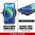 iPhone 12 Pro Max Waterproof IP68 Case, Punkcase [Light blue] [StudStar Series] [Slim Fit] [Dirtproof] (Color in image: Teal)
