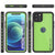 iPhone 12 Pro Max Waterproof IP68 Case, Punkcase [Light green] [StudStar Series] [Slim Fit] [Dirtproof] (Color in image: White)