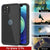 iPhone 12 Pro Waterproof IP68 Case, Punkcase [Black] [StudStar Series] [Slim Fit] (Color in image: Red)