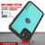 iPhone 12 Pro Waterproof IP68 Case, Punkcase [Teal] [StudStar Series] [Slim Fit] (Color in image: White)