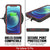 iPhone 12 Pro Waterproof IP68 Case, Punkcase [Red] [StudStar Series] [Slim Fit] (Color in image: Light Blue)