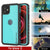 iPhone 12 Waterproof IP68 Case, Punkcase [Teal] [StudStar Series] [Slim Fit] (Color in image: Purple)