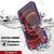 iPhone 12 Waterproof IP68 Case, Punkcase [Purple] [StudStar Series] [Slim Fit] [Dirtproof] (Color in image: Clear)