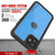 iPhone 12 Waterproof IP68 Case, Punkcase [Light blue] [StudStar Series] [Slim Fit] [Dirtproof] (Color in image: Purple)