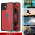 iPhone 12 Waterproof IP68 Case, Punkcase [Red] [StudStar Series] [Slim Fit] (Color in image: Purple)