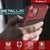 iPhone 13 Metal Case, Heavy Duty Military Grade Armor Cover [shock proof] Full Body Hard [Red] 