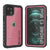 iPhone 13 Mini Waterproof IP68 Case, Punkcase [Pink] [StudStar Series] [Slim Fit] [Dirtproof] (Color in image: Pink)