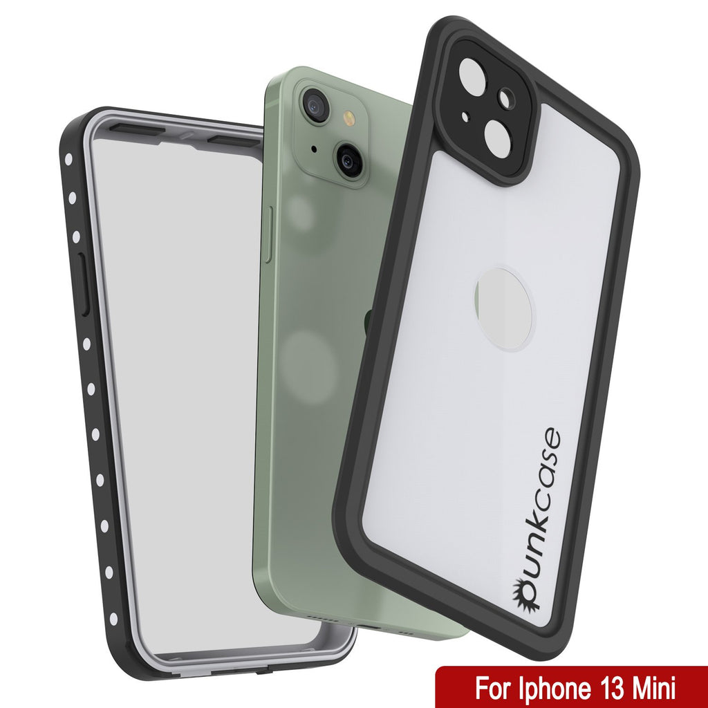 iPhone 13 Mini Waterproof IP68 Case, Punkcase [White] [StudStar Series] [Slim Fit] [Dirtproof] (Color in image: Teal)