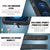 iPhone 13 Pro Max Waterproof IP68 Case, Punkcase [Black] [StudStar Series] [Slim Fit] (Color in image: Light Blue)