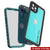 iPhone 13 Pro Max Waterproof IP68 Case, Punkcase [Teal] [StudStar Series] [Slim Fit] (Color in image: White)