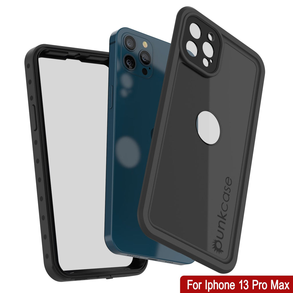 iPhone 13 Pro Max Waterproof IP68 Case, Punkcase [Black] [StudStar Series] [Slim Fit] (Color in image: Teal)