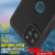 iPhone 13 Pro Waterproof IP68 Case, Punkcase [Black] [StudStar Series] [Slim Fit] (Color in image: White)