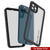 iPhone 13 Pro Waterproof IP68 Case, Punkcase [Clear] [StudStar Series] [Slim Fit] [Dirtproof] (Color in image: Pink)