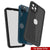 iPhone 13 Pro Waterproof IP68 Case, Punkcase [Black] [StudStar Series] [Slim Fit] (Color in image: Teal)